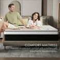 thumbnail image 2 of 8 inch Queen Mattress Gel Memory Foam Spring Hybrid Mattress in a Box, 2 of 7