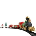 thumbnail image 2 of Classic Christmas Holiday Train Set with Real Smoke, Lights and Sounds, Locomotive Steam Engine, 3 Train Cars, Large Tracks, Christmas Spirit, for Christmas Decoration Gift, 2 of 10