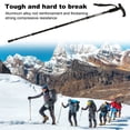 thumbnail image 4 of Postes de trekking Senderismo Pitas para caminar T Grip Montañismo Mochila Muleta Aleación de aluminio Anti-Shock Portátil Caña Negro Negro Guardurnaity OD003557-02, 4 of 7