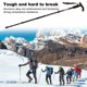 thumbnail image 4 of Postes de trekking Senderismo Pitas para caminar T Grip Montañismo Mochila Muleta Aleación de aluminio Anti-Shock Portátil Caña Negro Negro kenally  OD003557-02, 4 of 7