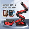 thumbnail image 3 of Foldable Angle Finder Protractor Multifunct Level Ruler Angle Measuring Tool 45-degree Bevel With Horizontal Vertical Bubble ,Woodworking Protractor, 3 of 7