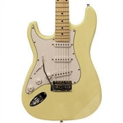 Sawtooth ES Series Left-Handed Electric Guitar, Citron Vanilla Cream with White Pickguard