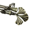 thumbnail image 3 of InStyleDesign  Luck Adjustable Antique Brass Double Curtain Rod 66 to 120 inch, 3 of 3