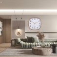 thumbnail image 6 of Wall Clock Square Shape Silent Non-Ticking Quartz Movement High Accuracy Clear Print Legible Battery Operated Wall Hanging Decorative Dedroom Living Room Modern Clock -A, 6 of 8