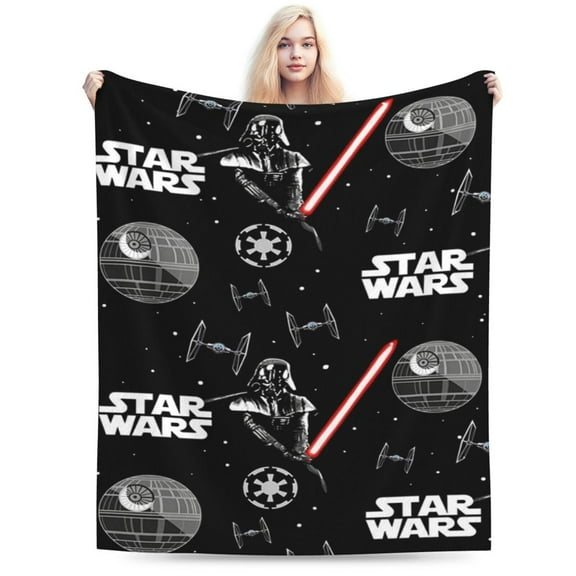 Darth Vader Blanket, Soft Warm Cozy Plush Throw Blanket Gifts for Adults Kids, Lightweight Fuzzy Comfy Flannel Blankets for Couch Bed House Decor Travel 50"X40"
