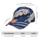 thumbnail image 2 of Fotbe Colorful Sushi Food Art Gorro Clásico de Béisbol, Gorra Ajustable con Broche Snapback, Gorro de Exterior de Algodón Suave, 2 of 6