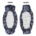 thumbnail image 6 of ZIATUBLES 2-Pack Waterproof UTV Seat Covers for Kawasaki Mule (2001-2023, 2025), Scratch Wear Resistance Front Seat Protective Set with Easy Installation, Turtle Dark Blue Print, 6 of 8