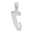 thumbnail image 2 of Auriga Fine Jewelry 14K White Gold Script Letter J Initial Pendant for Women, 2 of 6