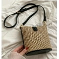 thumbnail image 2 of CAILDANL Straw Beach Bags For Women Rattan Purse Summer Straw Cross-body Bag Raffia Handbag Purses Shoulder Bag Small Bucket Bag 2025, 2 of 7