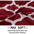 thumbnail image 4 of Stretchy Dining Chair Covers, XL/Oversized Removable Washable Soft Spandex High Back Large Chair Cover Slipcover for Dining Room Kitchen Hotel Table Banquet, Geometric Pattern (4 Per Set, Wine Red_01), 4 of 8
