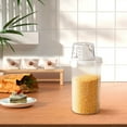 thumbnail image 6 of Food Grade Kitchen Rice Storage Container | Insect Proof Airtight Cereal Storage Box - Large Capacity Transparent Bin for Flour, Starch, Grains | BPA-Free Plastic | Pantry Organization, 6 of 7