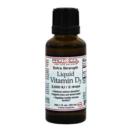 Protocol For Life Balance - Liquid Vitamin D3 2000 IU - 1 oz