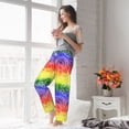 thumbnail image 3 of Haiem Colorful Tie Dye Women's Pajama Pants Ultra Lightweight Pjs Bottoms Sleepwear Bottom Pants With Pocket Drawstring-XX-Large, 3 of 7