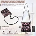 thumbnail image 7 of ZUXONGSY Hummingbird Cherry Blossom Print Leather Crossbody Bags for Women Lightweight Shoulder Purse Bag Multipurpose Multiple Pockets Bag with Zipper Pocket for Working Shopping, 7 of 7