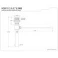 thumbnail image 3 of Brass, Bathroom Sink Drain, Pop-Up Drain without Overflow KS8107, 3 of 3