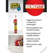 Flex Seal Caulk Clear 3 oz Pressurized Can with Adjustable Trigger Flow Nozzle
