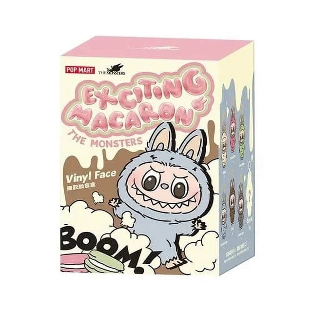 Labubu-caja ciega de la serie Macarons de los monstruos, caja misteriosa de juguetes, figuras de Anime Kawaii, muñecas sorpresa para niñas, regalo de Navidad