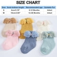 thumbnail image 4 of WUANDIXFA New Born Socks Baby Boy Cute Soft Kids Winter Warm Socks Toddlers Boys Girls Newborn Baby Socks Princess Socks Side Cute Cartoon Floor Socks,Pink,12-36 Months, 4 of 6