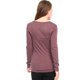 thumbnail image 5 of Top acanalado con botones y mangas largas Allegra K rojo M, 5 of 6