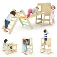 thumbnail image 1 of Costway Ensemble de Jouets d'Escalade 7-en-1 pour Tout-Petit avec Rampe Réversible Marchepied Marchepied Convertible Multicolore, 1 of 10