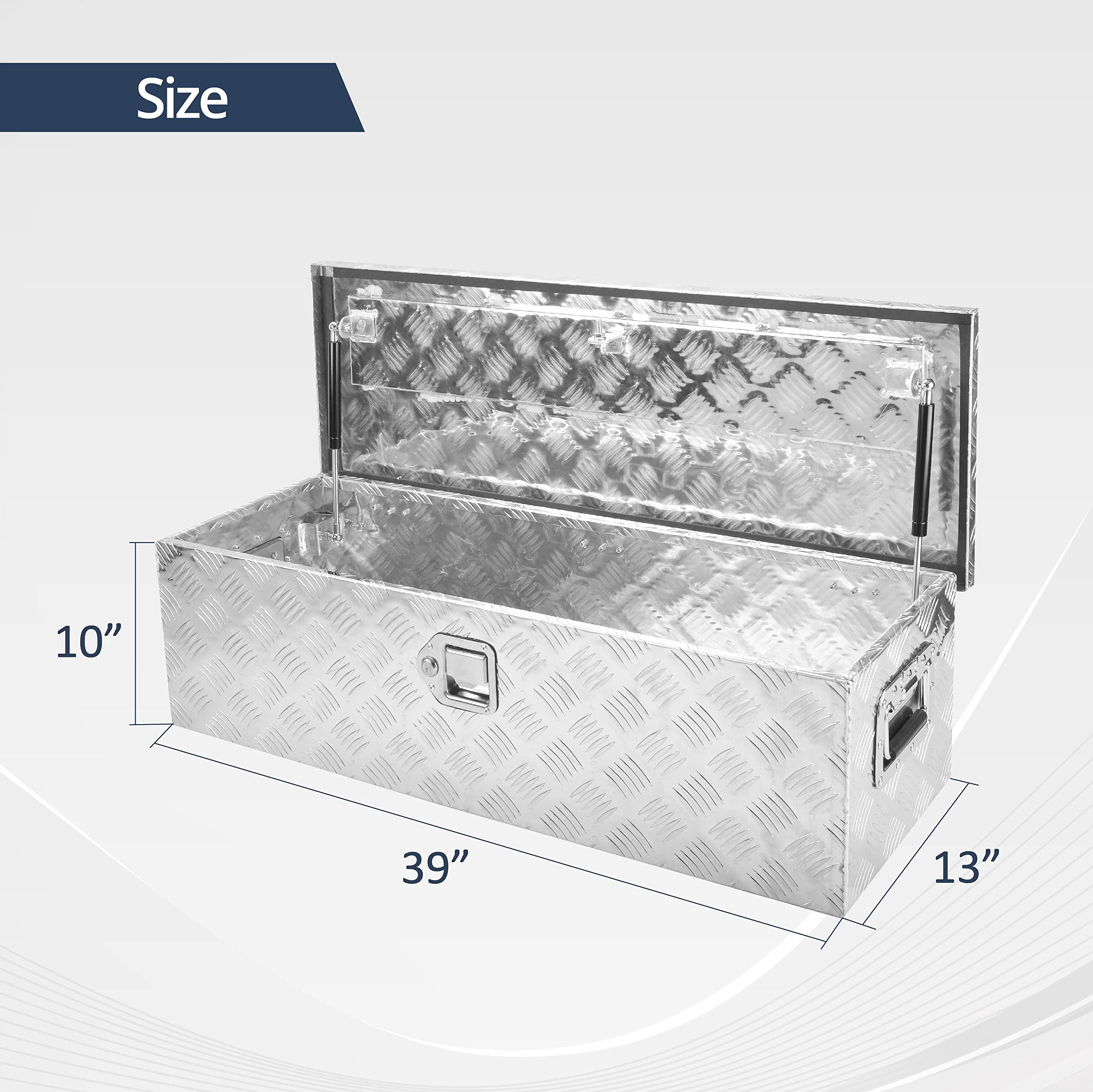BATONECO PERFORMANCE Durable Tool Boxes & Organizers, Aluminum Silver, 19 lb