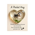 thumbnail image 1 of Abrazo de bolsillo para peluqueros caninos con tarjeta de felicitación de acrílico en forma de corazón. Abrazo de bolsillo para peluqueros de mascotas. Regalos de recuerdo de agradecimiento., 1 of 8