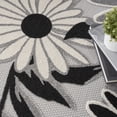 thumbnail image 5 of Nourison Aloha Indoor/Outdoor Black White 7’10” x Round Area Rug (8 Round), 5 of 10
