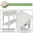 thumbnail image 5 of Harper & Bright Designs Vintage Console Table with Storage, Narrow Entryway Table with Drawers and Open Shelf, Antique White, 5 of 10