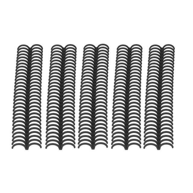Colonne de Liaison à Feuilles Lâches, Anneaux de Liaison en Plastique Réutilisables 22 Mm de Diamètre Intérieur Résistant à la Rouille et à la Corrosion pour Noir d'École