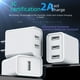 thumbnail image 1 of Cabezal de carga 5V2A, certificación, puerto múltiple, puerto dual, USB, carga rápida, cargador de teléfono móvil, adaptador de corriente de múltiples enchufes., 1 of 5