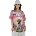 thumbnail image 4 of Hello Valentine’s Day Mastiff Flower Crown Romantic Pink Floral Hawaiian Shirt Breathable Summer Unisex Merch Mastiffs Dog Lover Gifts Idea - 00031, 4 of 6
