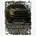 thumbnail image 3 of The Power Has Shifted Muscle Shirt 702HP American Pickup Truck Offroad Muscle 4x4 High Torque Built For Power Men's, 3 of 7