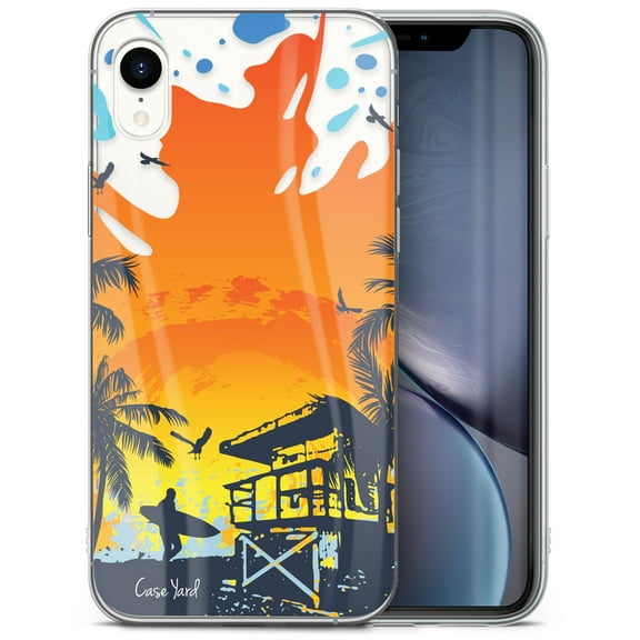 Case Yard iPhone-XR Case Clear Soft & Flexible TPU Ultra Low Profile Slim Fit Thin Shockproof Transparent Bumper Protective Cover Drop Protective Cell Phone Cases (Lifeguard)