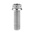 thumbnail image 6 of Wanyifa Titanium Bolt M6x10 15 20 25 30 35 40 45 50 55 60mm Flange Head With Hole Hex Screw for Bike,M6x30 mm,Silver,4 Pcs, 6 of 7