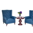 thumbnail image 5 of Juego de sofá americano en miniatura para casa de muñecas, muebles para casa de muñecas, escala 1/12, manualidades, mini adorno, juego de mesa y sofá Azul, 5 of 5