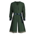 thumbnail image 2 of Costume Historical, Viking Tunic, Medieval Tunic Robe, Belt Bracers Viking, Medieval Tunic Robe With Belt and Bracers Viking Renaissance Long Shirt Costume for Renaissance Fair, Green S, 2 of 8