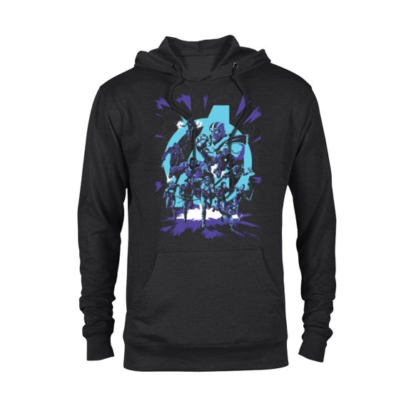 Marvel Avengers: Endgame Super Heroes vs. Thanos - Pullover Hoodie for Adults - Customized-Black