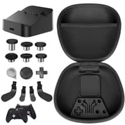 Pecham 14-in-1 Thumbsticks Paddles Accessories Fit for Xbox Elite Series 2/Series 2 Core Controller, Replacement Parts with Carrying Case, Charging Dock - Black