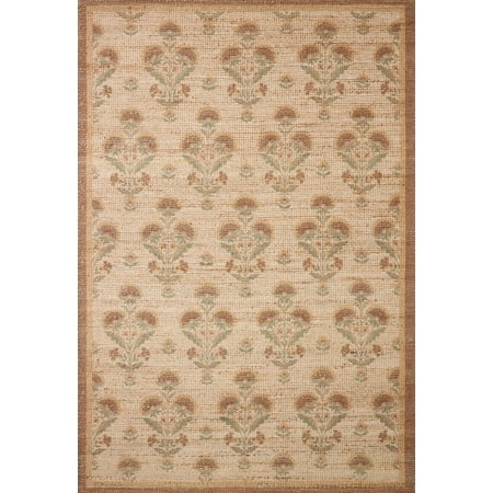 Chris Loves Julia x Loloi Rue Wheat / Sage 3'-6" x 5'-6" Accent Rug