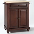 thumbnail image 4 of Pemberly Row Natural Wood Top Portable Kitchen Island in Mahogany, 4 of 7