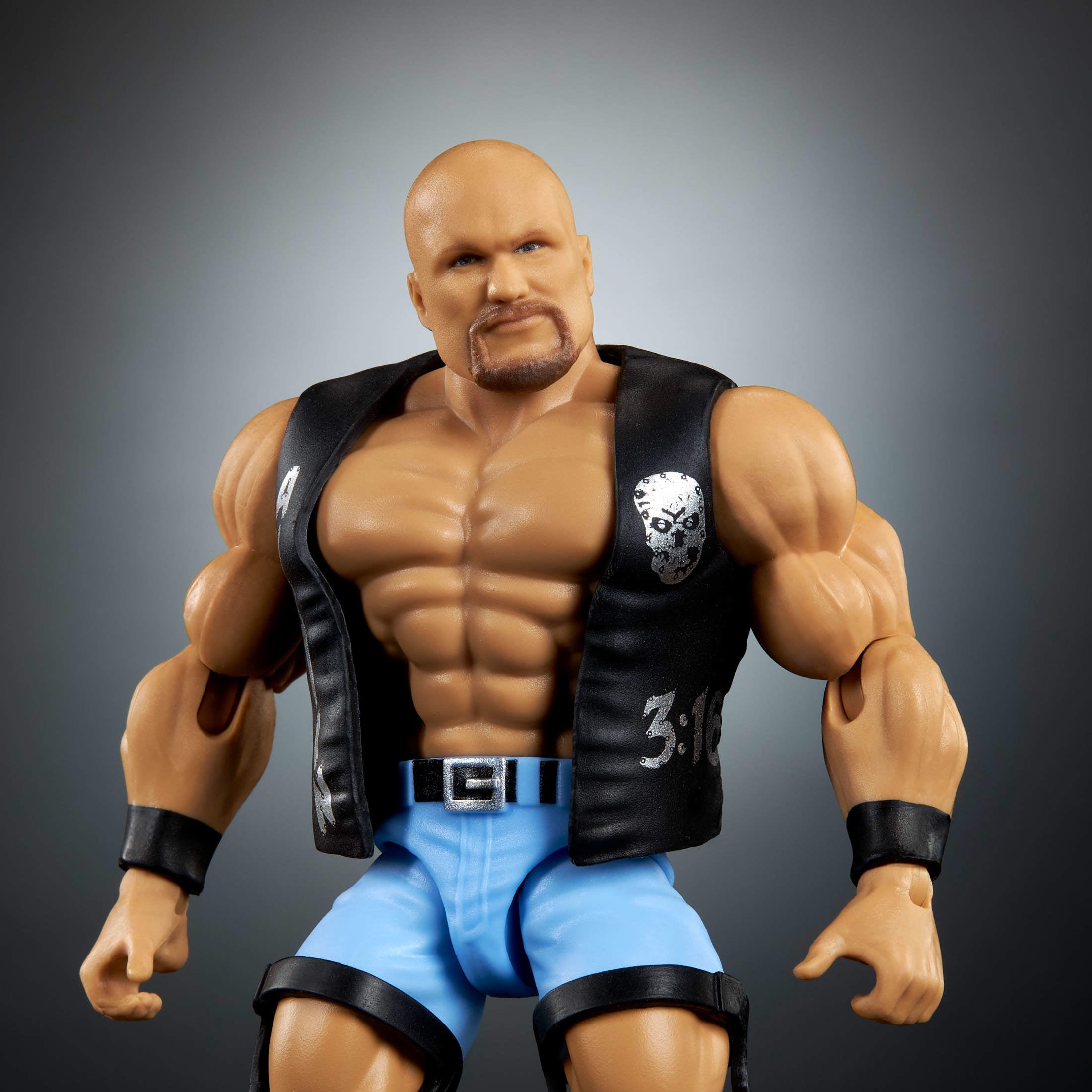 WWE Superstars Stone Cold Steve Austin Action Figure Set, Series 15 Retro 6-inch Collectible