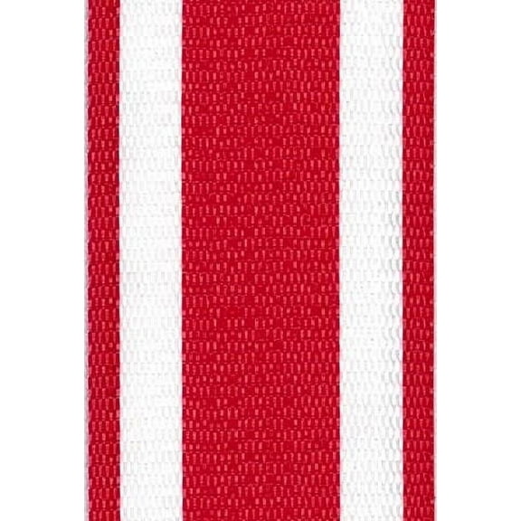 Lawn chair USA | Red and White Webbing | Crafted from UV-resistant polypropylene | Durable straps offer stylish replacement options for your outdoor seating | Long-lasting comfort and support