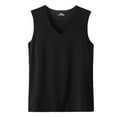 thumbnail image 6 of Njoeus Muscle Shirts For Men Muscle Tank Tops For Men Men'S Summer Ice Silk Traceless Thin Breathable Pure Color V-Neck Sleeveless Top Workout Tank Tops For Men, 6 of 8