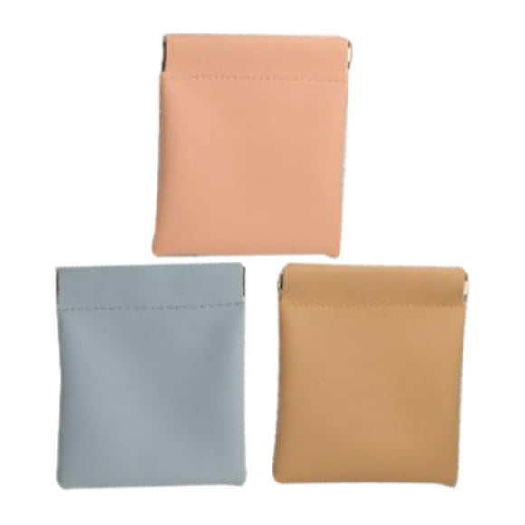 BRIGHTFUFU 3 uds. Bolsas de maquillaje para mujer, bolsas de cosméticos para exteriores, bolsas de lápiz labial, bolsas pequeñas de cosméticos, contenedores de monedas