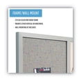 thumbnail image 4 of MasterVision MX04331608 24 in. x 18 in. Gray MDF Wood Frame Designer Combo Fabric Bulletin/Dry Erase Board - Multicolor/Gray, 4 of 9