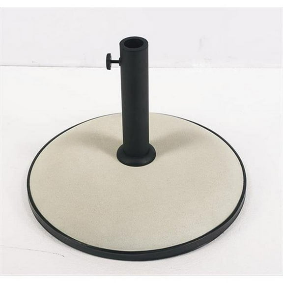 Cb19-White Concrete Umbrella Base -Cb19 - White