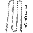 thumbnail image 1 of Black Hanging Chain Kit Small Chain for Hanging Decorative Chains for Hanging Lighting Fixture Chains Hanging Lights with Chains Hanging Chains for Planters Chain Link Iron, 1 of 5