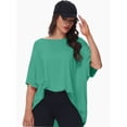 thumbnail image 6 of Women's Oversized T Shirts Summer Short Sleeve Loose Fit Casual Crewneck Plain Tops, 6 of 6