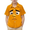thumbnail image 2 of Piuwrlz Orange Short Shirts Sleeve Toddler Boys Graphic polo Pocket Pullover T Shirts Orange Size 2 Years, 2 of 9