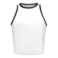 thumbnail image 3 of Tiqkatyck Womens Summer Tops, Womens Crew Neck Ribbed Sleeveless Shirts Cute Going Out Tops Slim Fit Summer Y2K Tops Camisole Tops for Women Tank Tops for Women 2024 White L, 3 of 4